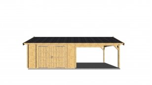 Garage with carport LAMONT